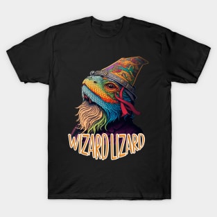 Beardie Wizard Lizard Bearded Dragon T-Shirt